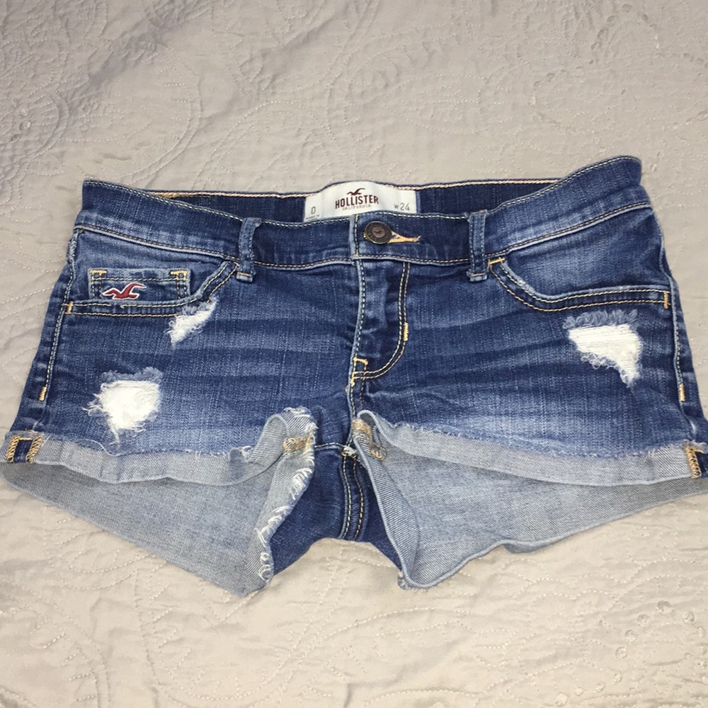 Hollister jean shorts.